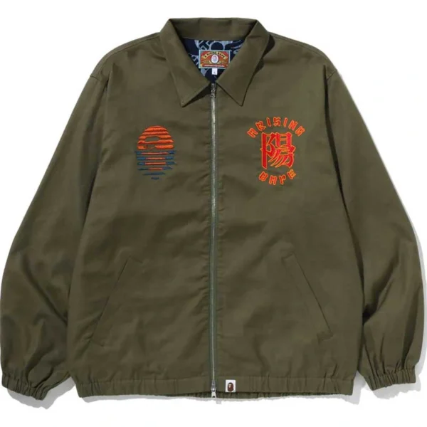 A Rising Bape Souvenir Jacket - Dark Olive