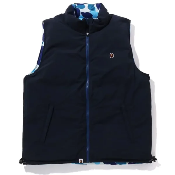 ABC Camo Reversible Down Vest Men Blue
