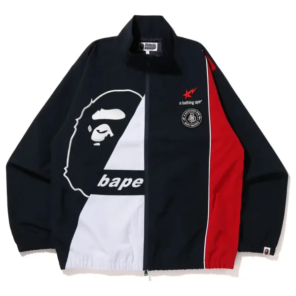 Bape APE Relaxed Fit Track Suit Jacket - Navy