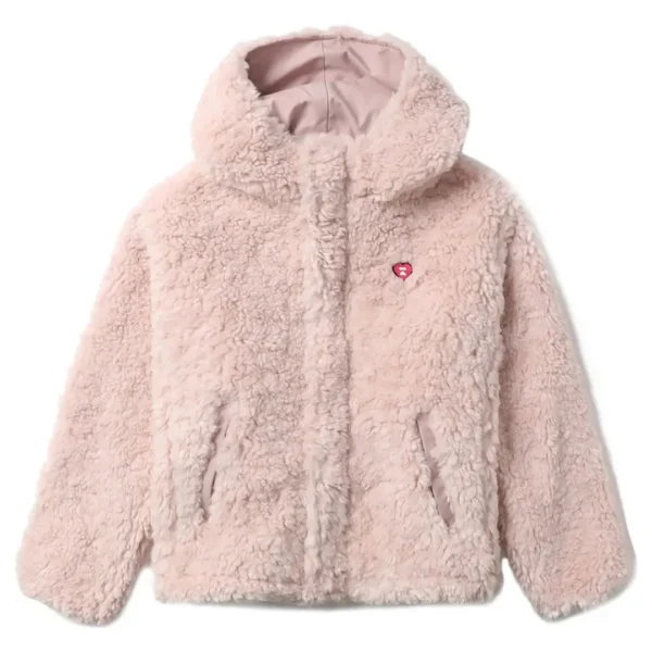 Bape Apee Sherpa Hoodie Jacket Ladies-Pink