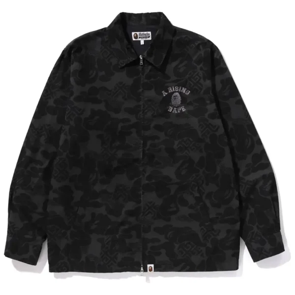 Bape Asia Camo Zip Jacket Black